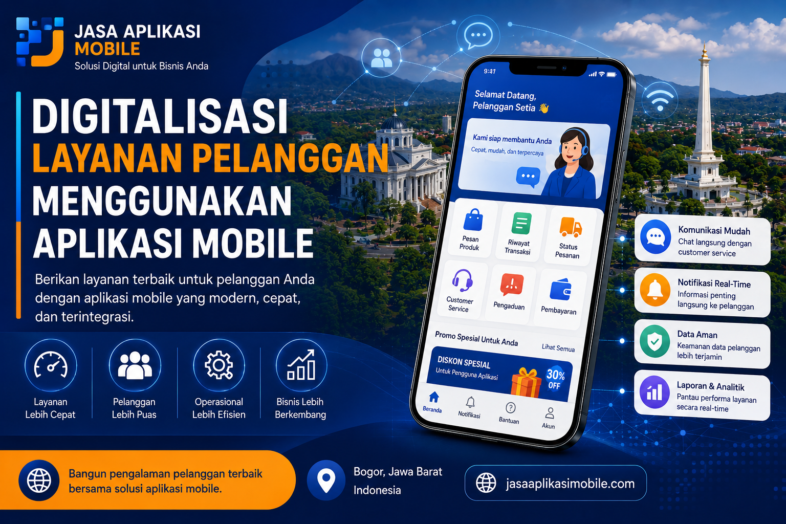 Digitalisasi Layanan Pelanggan Menggunakan Aplikasi Mobile